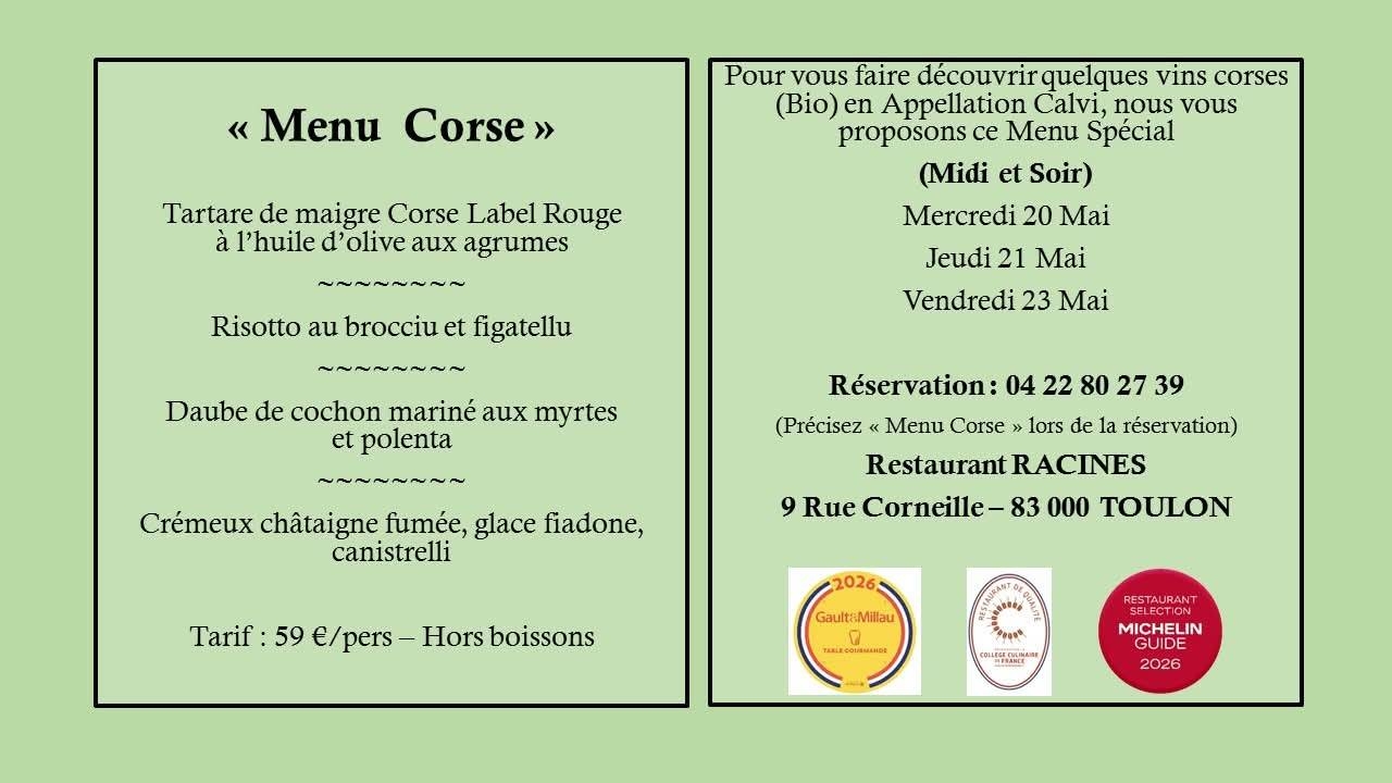 Événements - Racines - Restaurant Toulon - top resto TOULON